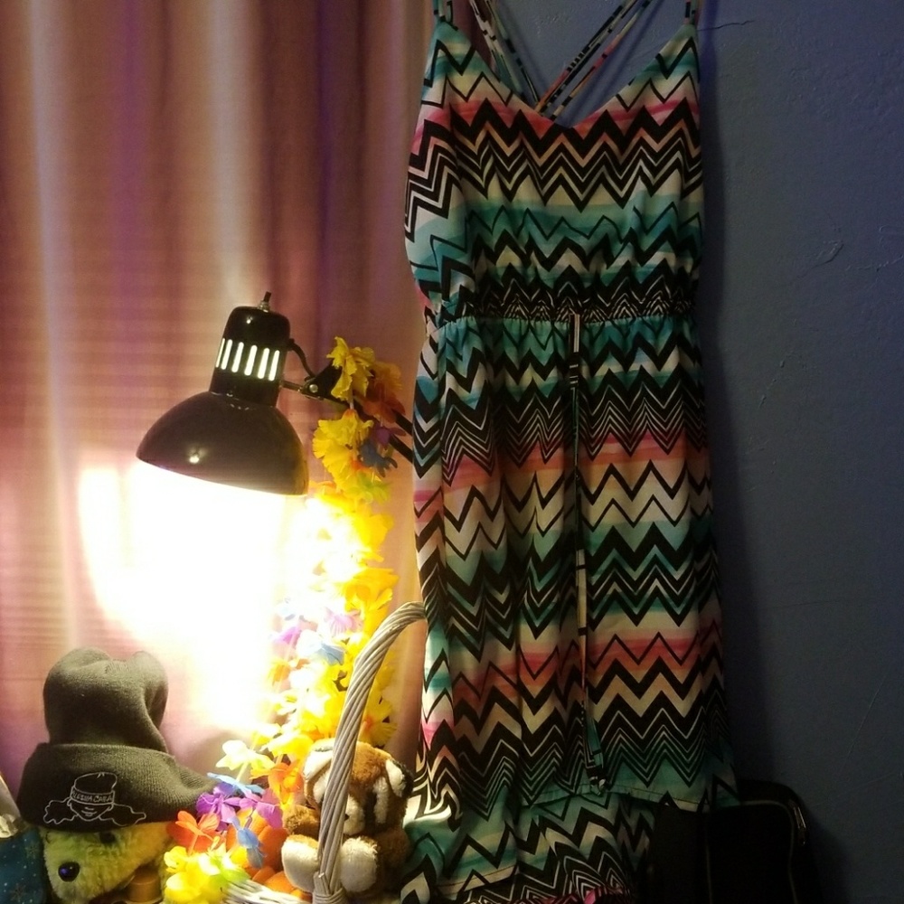 Colorful Watercolored Summer Dress